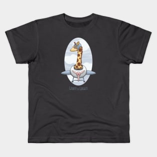 Giraffe in Goggles Kids T-Shirt